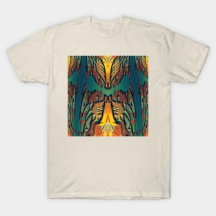 Fox Fire- Art Deco Fantasy Pattern T-Shirt